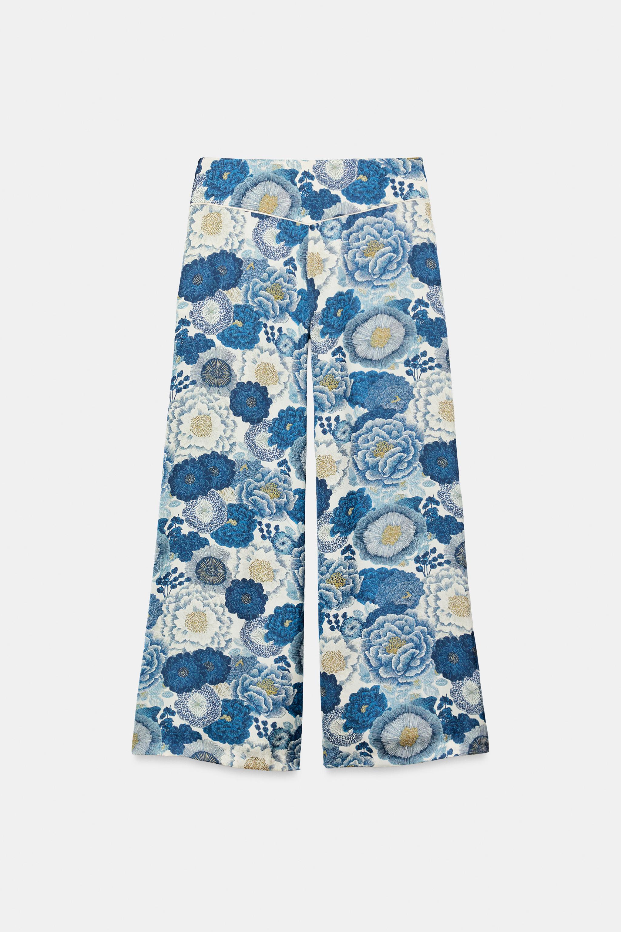 PANTALON À FLEURS ZW COLLECTION