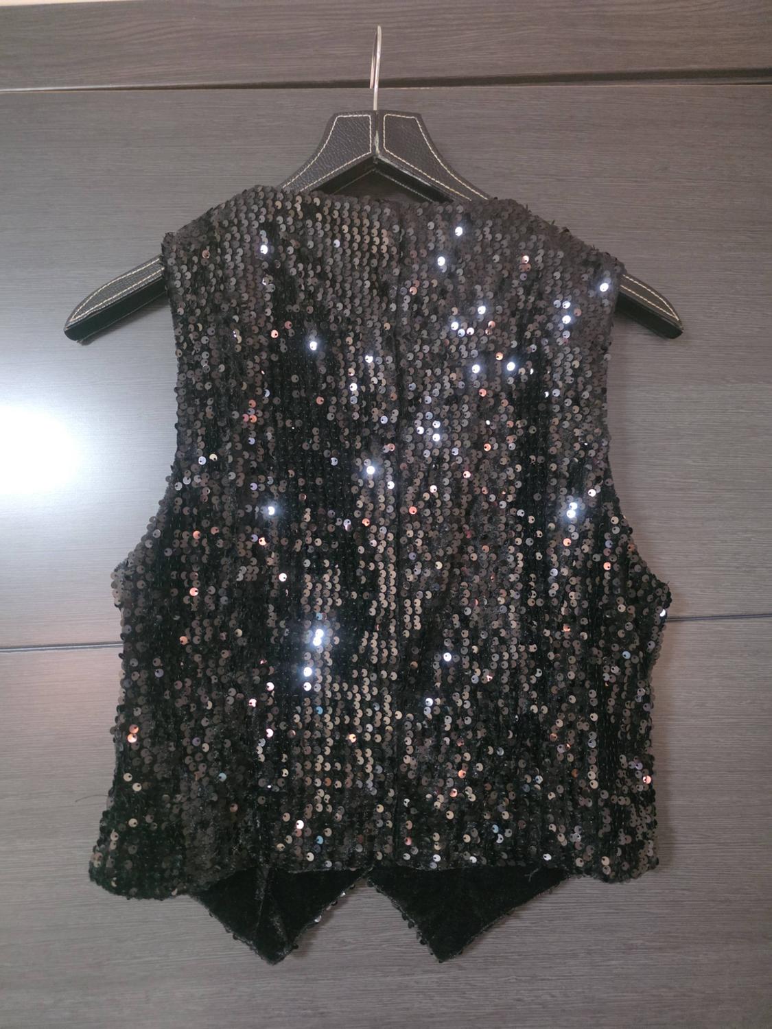 FITTED SEQUINNED WAISTCOAT - Image 5