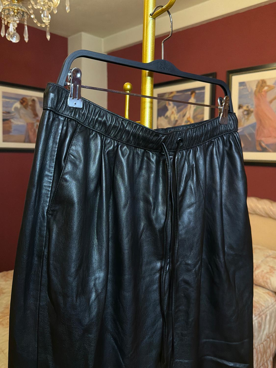 FAUX LEATHER THE WEEKEND TROUSERS - Image 3