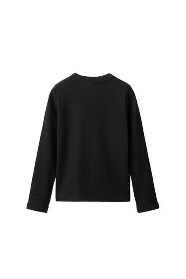 RIBBED T-SHIRT — Black 2