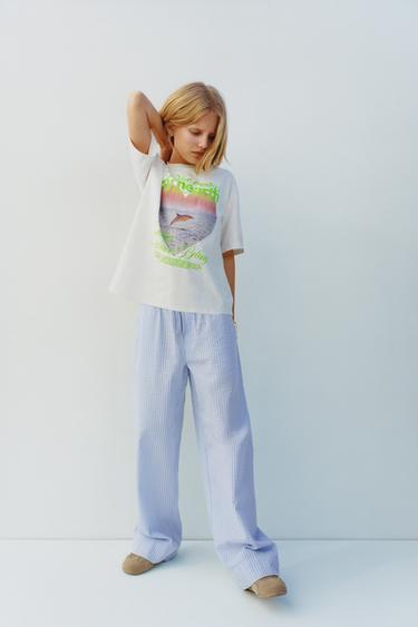 T-SHIRT WITH PHOTOGRAPHIC PRINT - Ecru by Zara