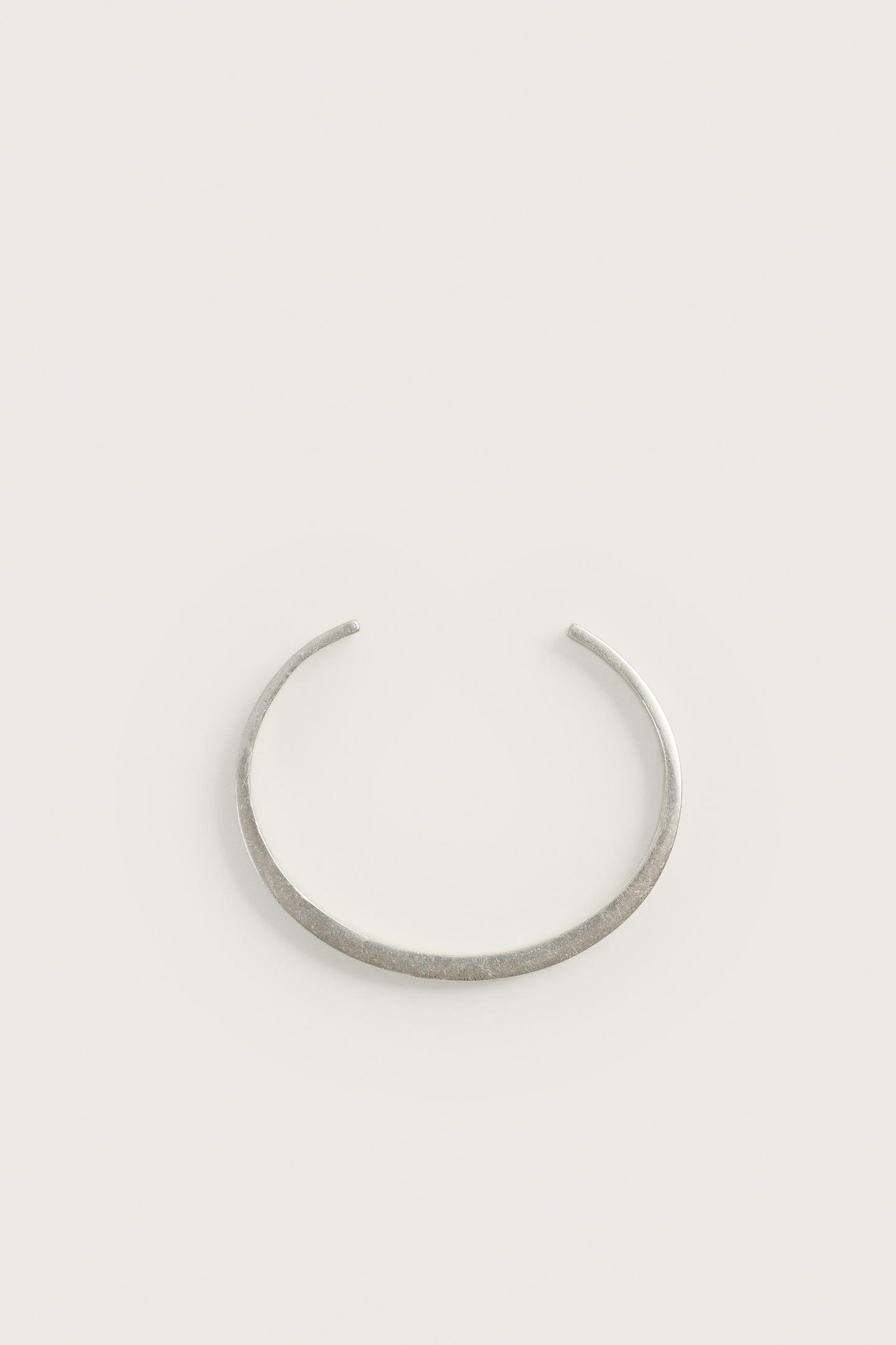 Мужской браслет Zara Stone Rigid, цвет: Серебряный — фото 3