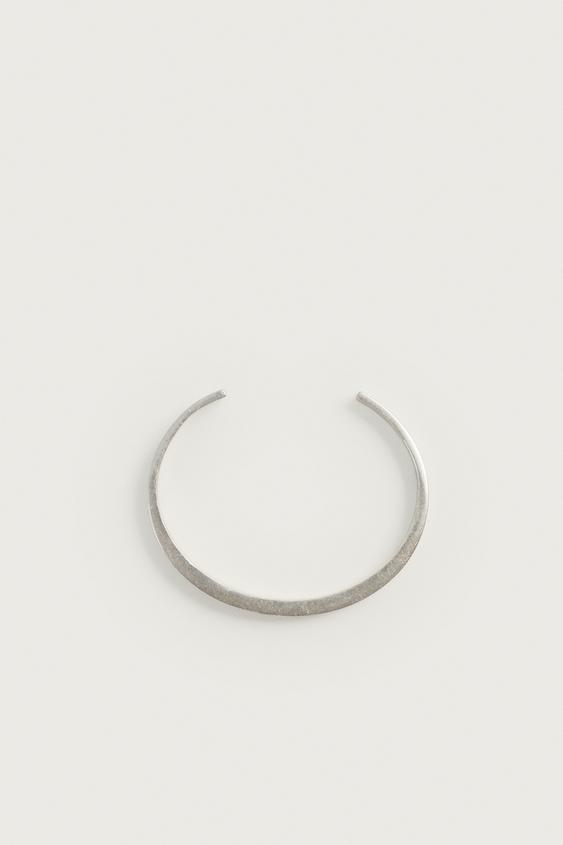 RIGID STONE BRACELET - Silver by Zara - Image 2