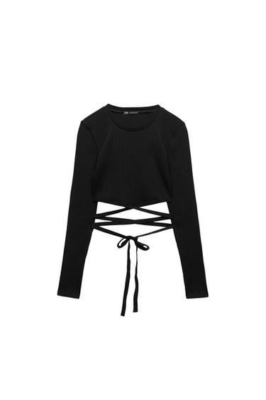 CROPPED TIED TOP