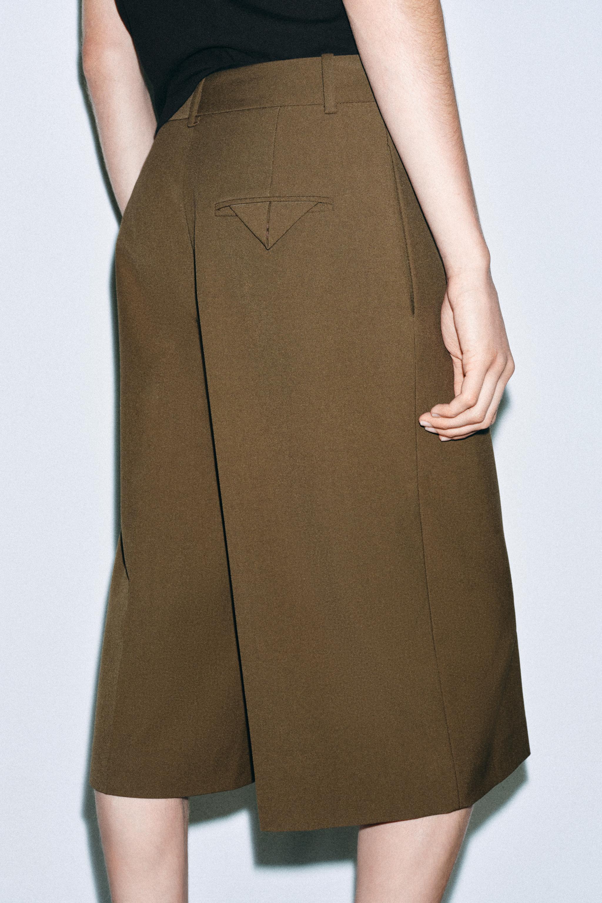 ZW COLLECTION WOOL BLEND BERMUDA SHORTS