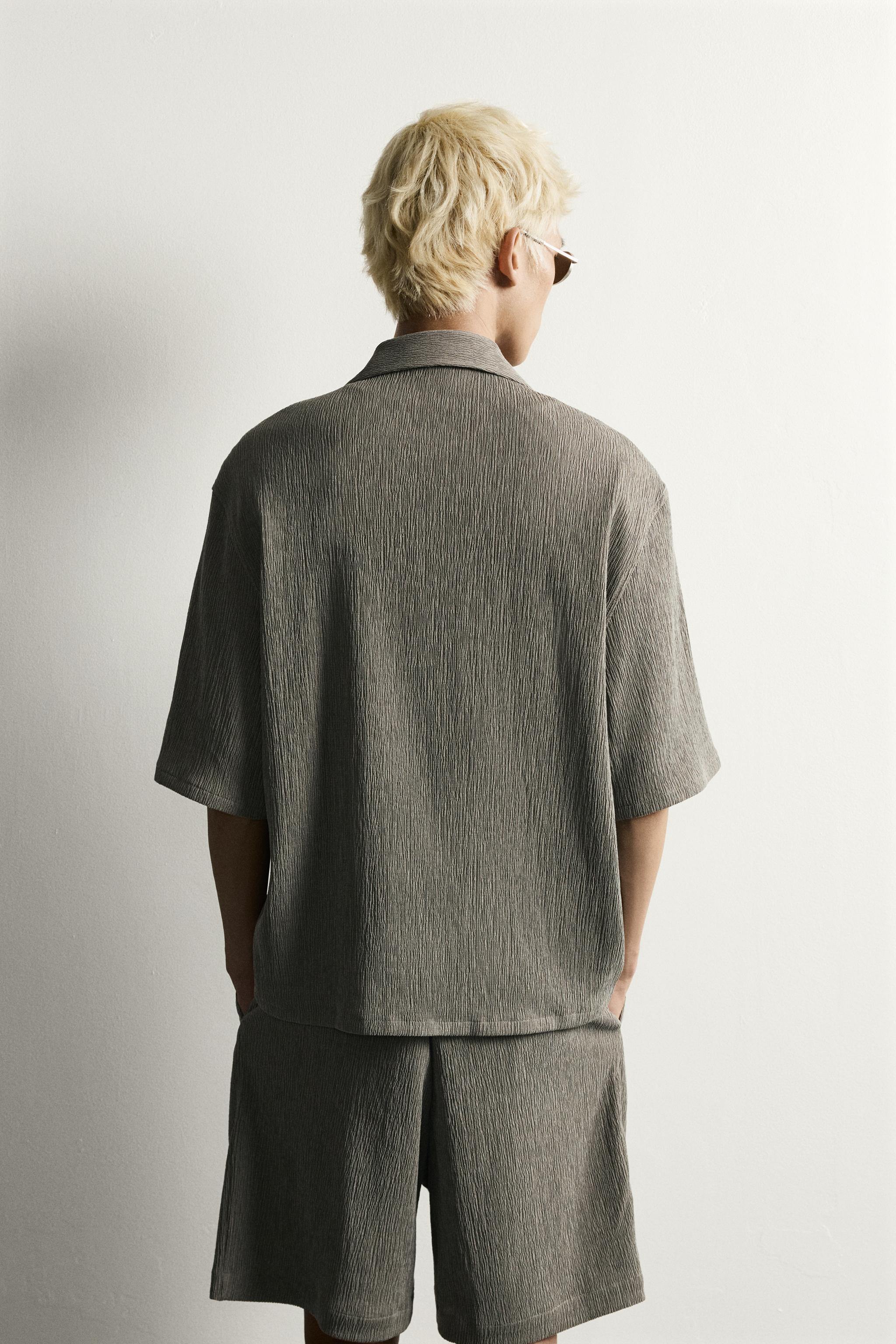 Zara RELAXED FIT DOKULU GÖMLEK görsel 3