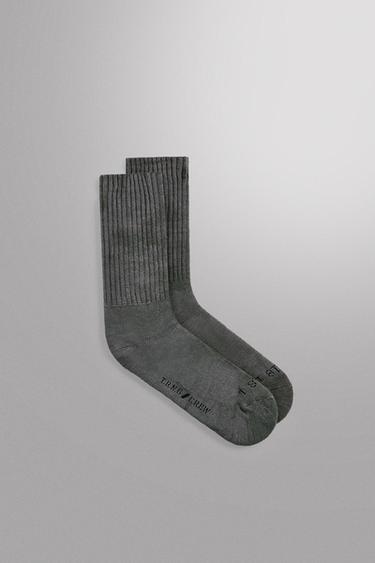 CALCETINES ENTRENAMIENTO PACK 2 - Gris azul de Zara - Imagen 0