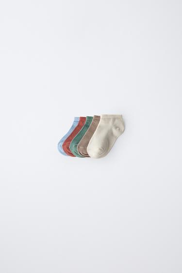 חבילה של חמישה זוגות גרבי קרסול - צבעוני של Zara - תמונה 0