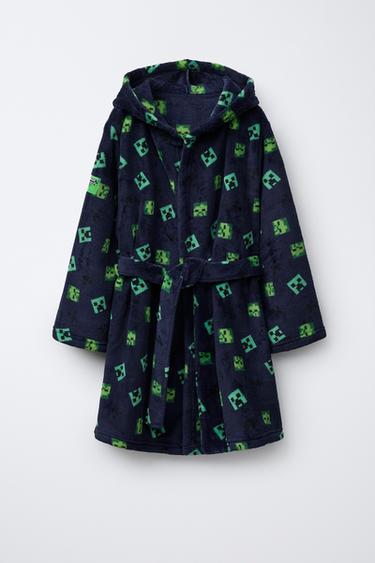 3-14 ANOS/ ROBE POLAR MINECRAFT © MOJANG AB. ™ - Azul da Zara - Imagem 0