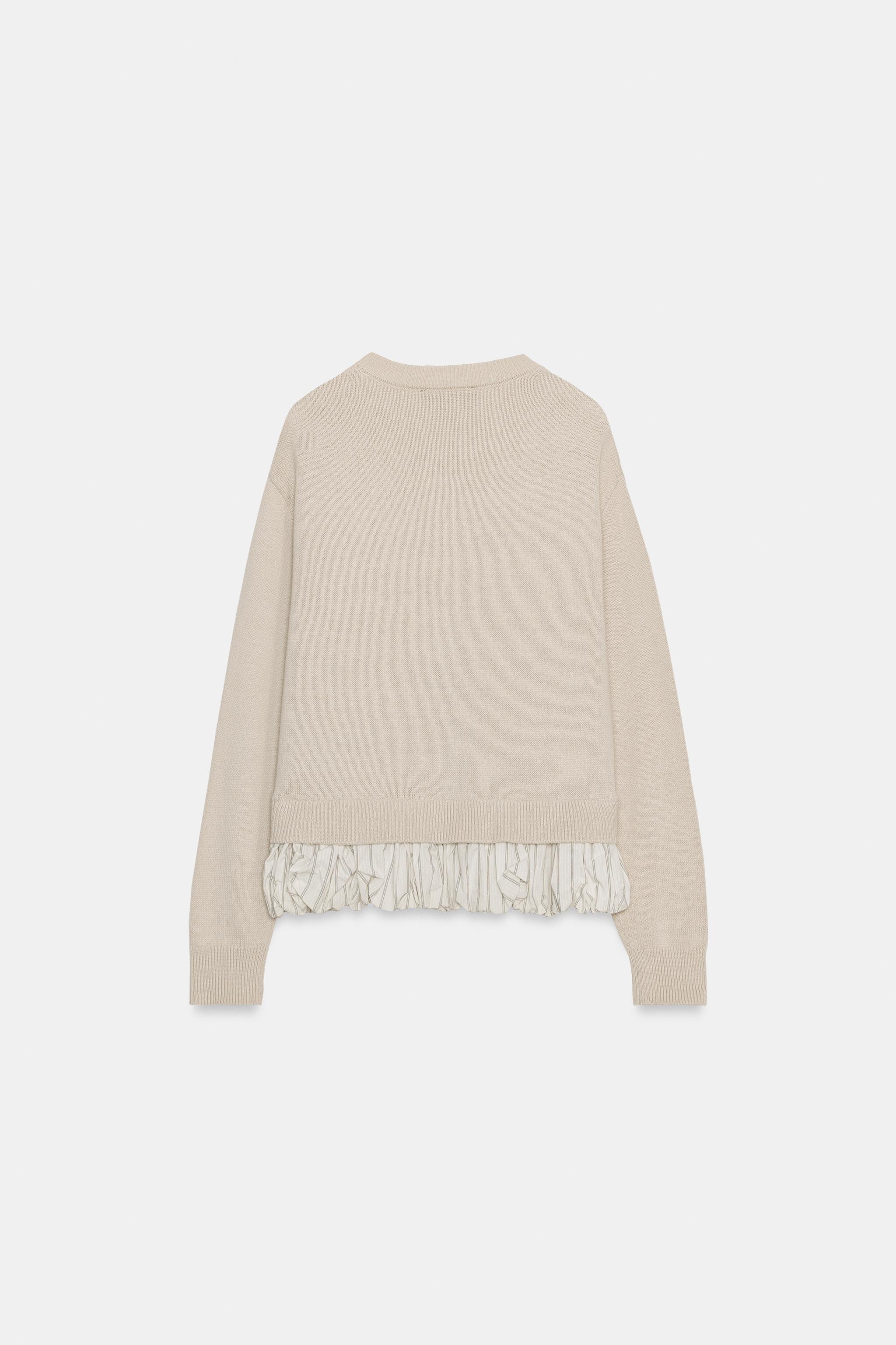 COMBINATION KNIT CARDIGAN