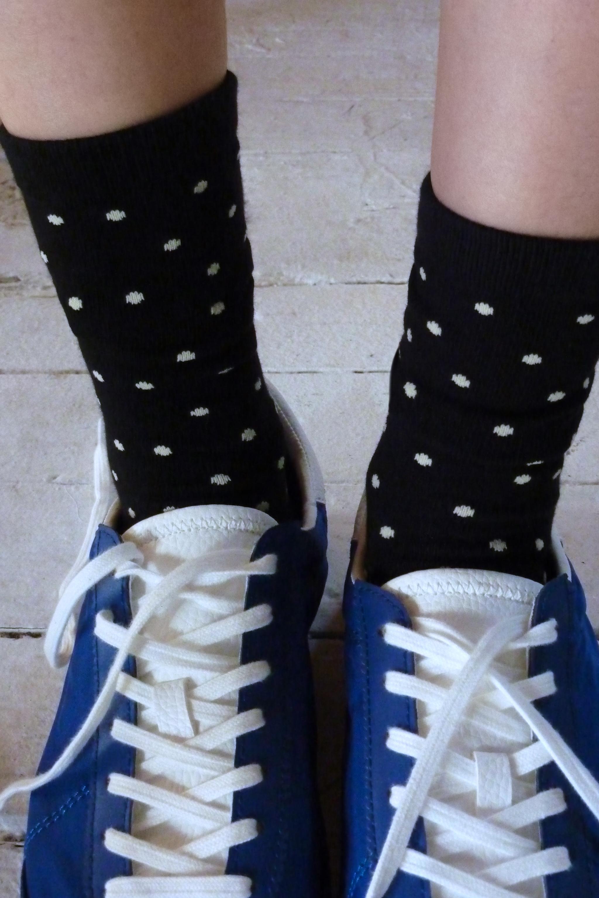 POLKA DOT PRINTED SOCKS