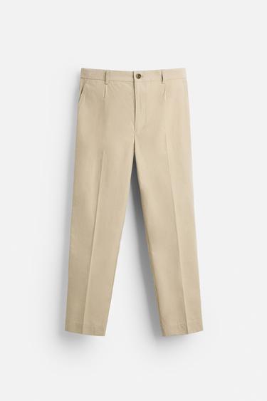 TECHNICAL CHINO TROUSERS - Sand by Zara