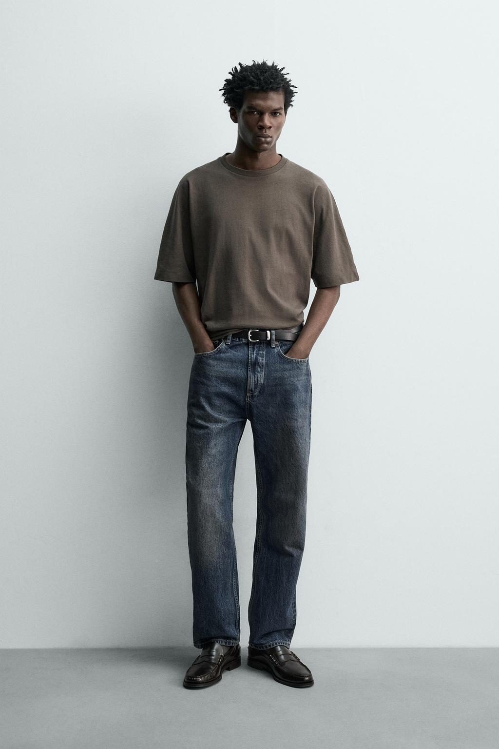 ZARA STRAIGHT ANKLE FIT JEANS