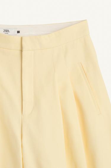 LIMITED EDITION DARTED TROUSERS - Yellow by Zara - Image 6