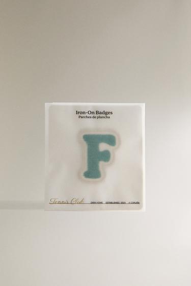 THERMO-ADHESIVE LETTER F PATCH - Blue by Zara - Image 4