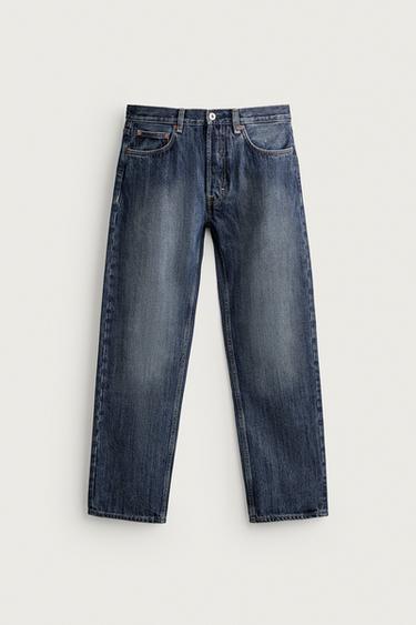 STRAIGHT-LEG JEANS - Blue by Zara