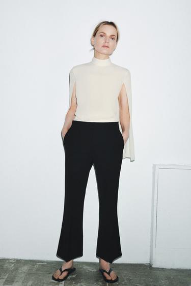 ZW COLLECTION CAPE SHIRT WITH VENTS - Ecru by Zara - Image 4