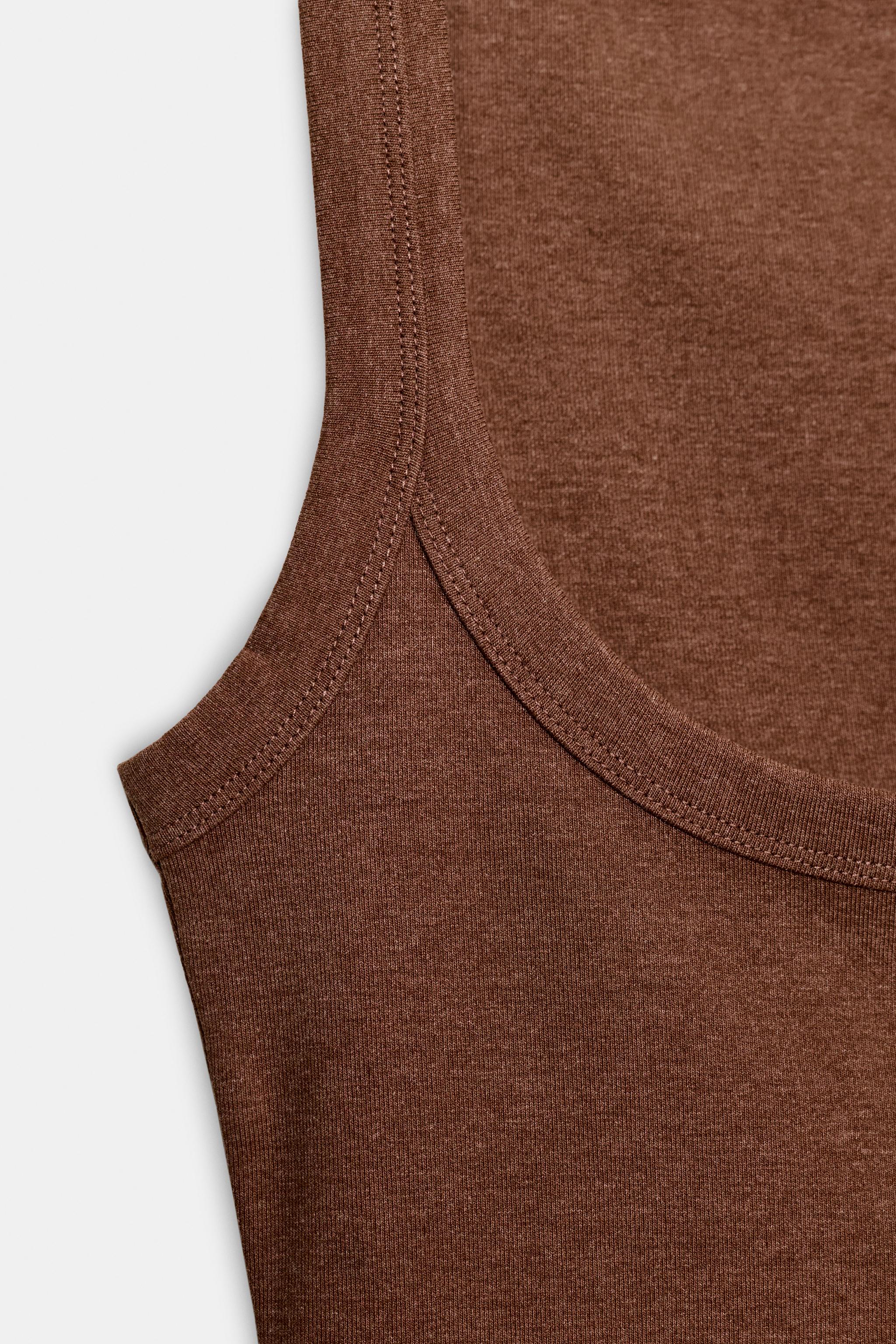 KOLSUZ PAMUKLU T-SHIRT - Görsel 9