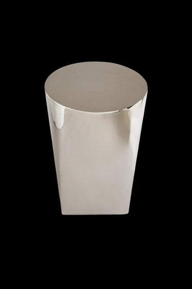 STAINLESS STEEL SIDE TABLE - Silver by Zara