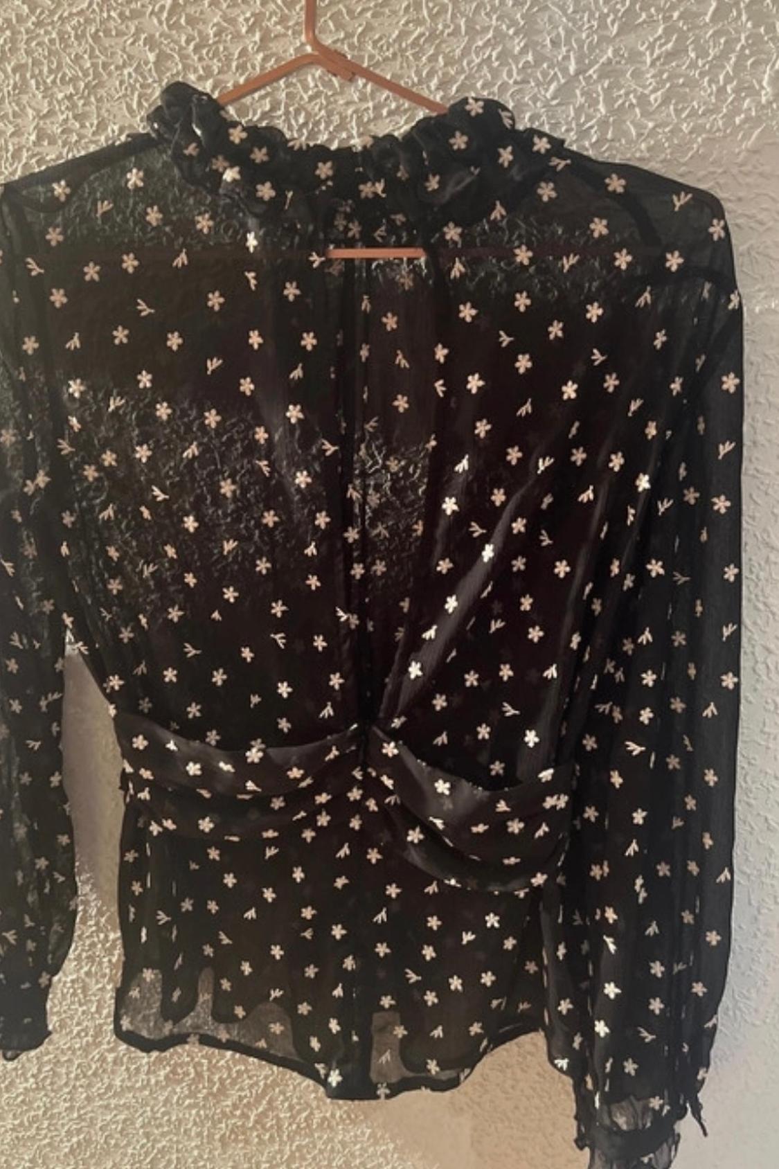BLOUSE WITH COMBINED EMBROIDERY