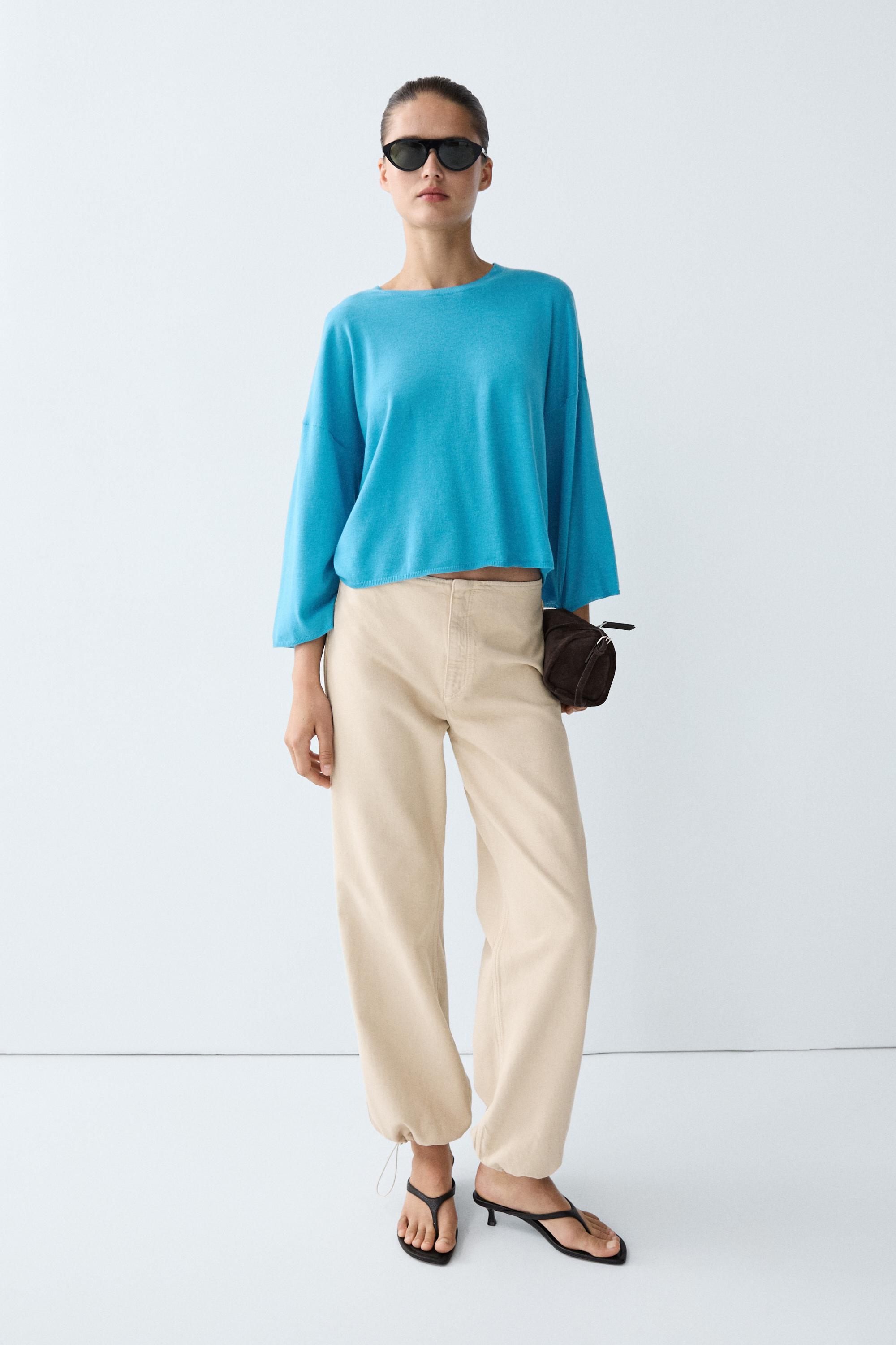 Pull en maille à col rond