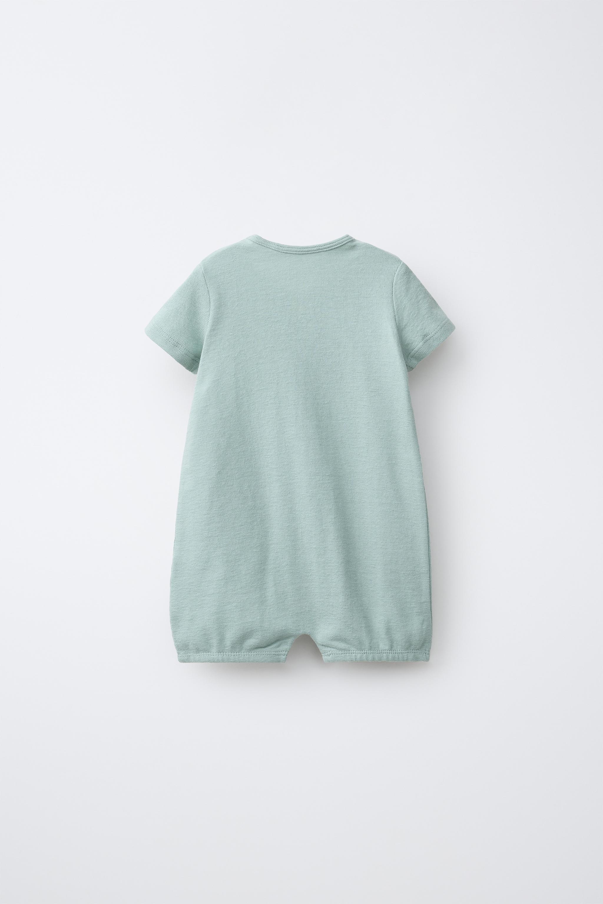 プリント柄ロンパース 2枚セット - エクリュ | ZARA Japan / 日本