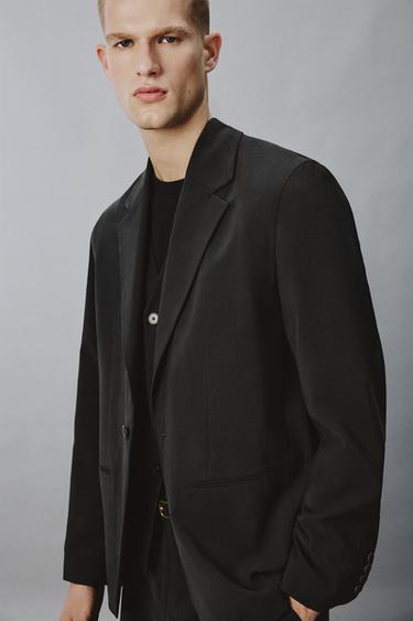 TRAJE FLUIDO RELAXED FIT - Marfil de Zara