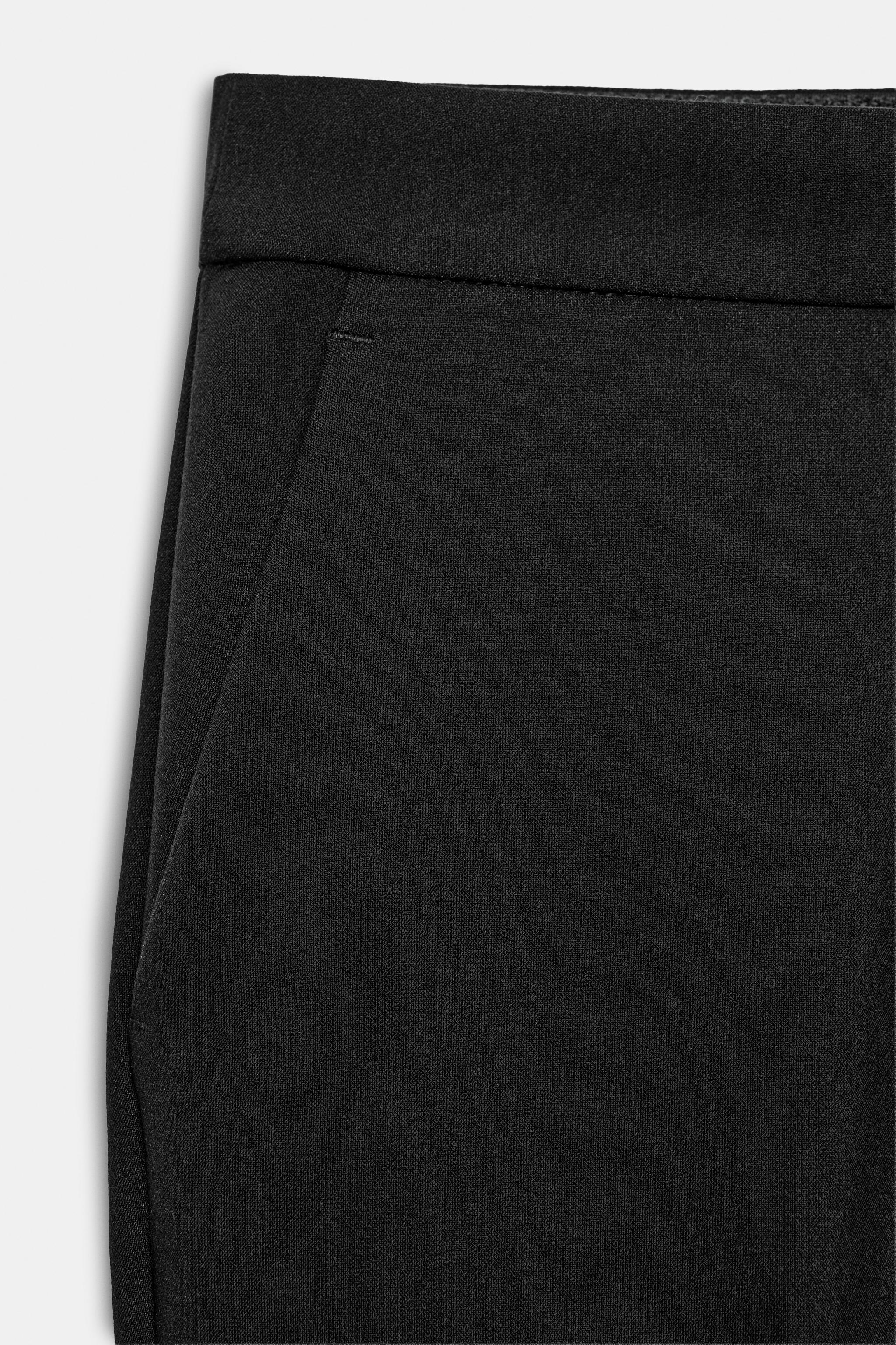 Zara ORTA BEL CROP FIT PANTOLON görsel 7