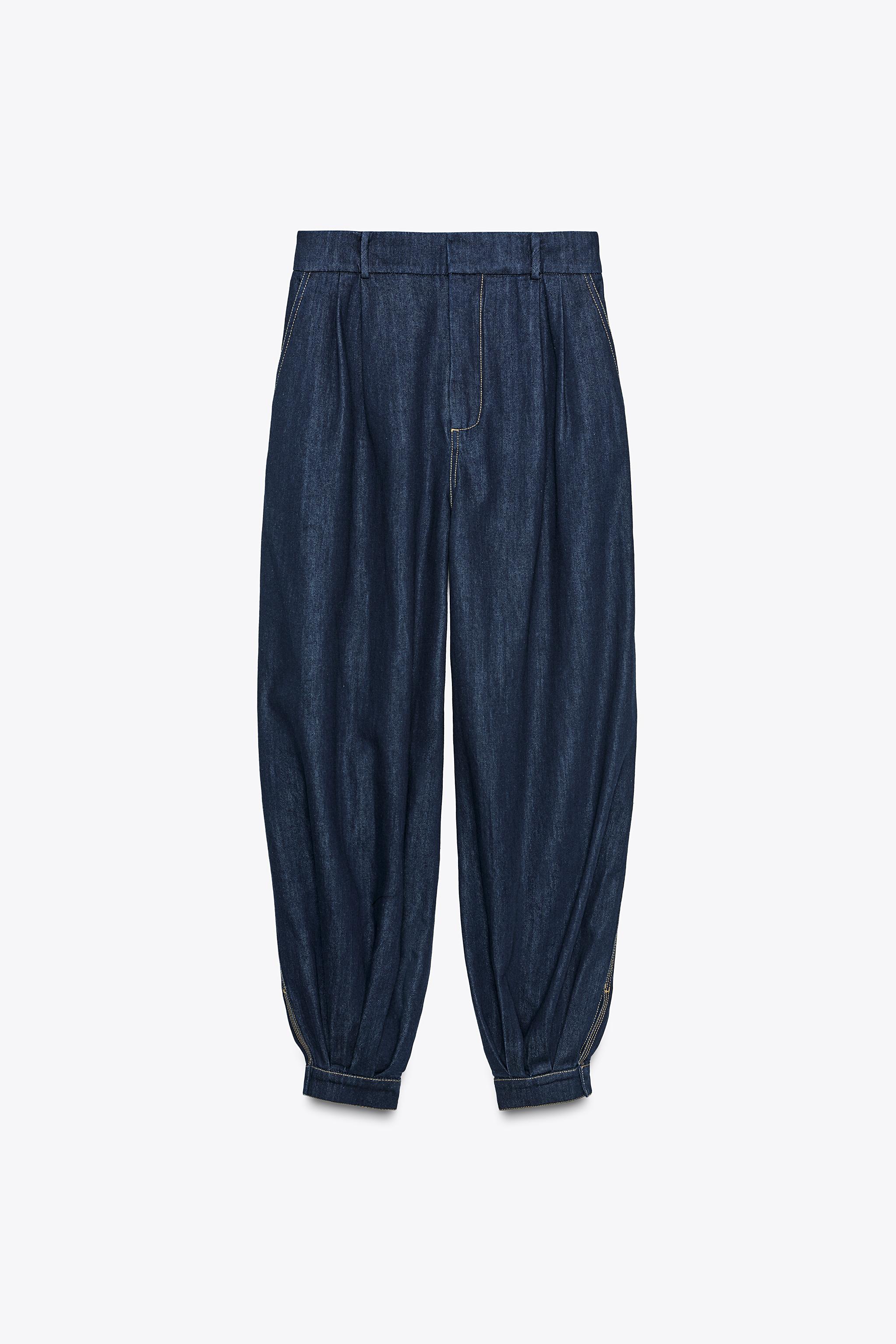 ZW COLLECTION BALLOON DENIM PANTS