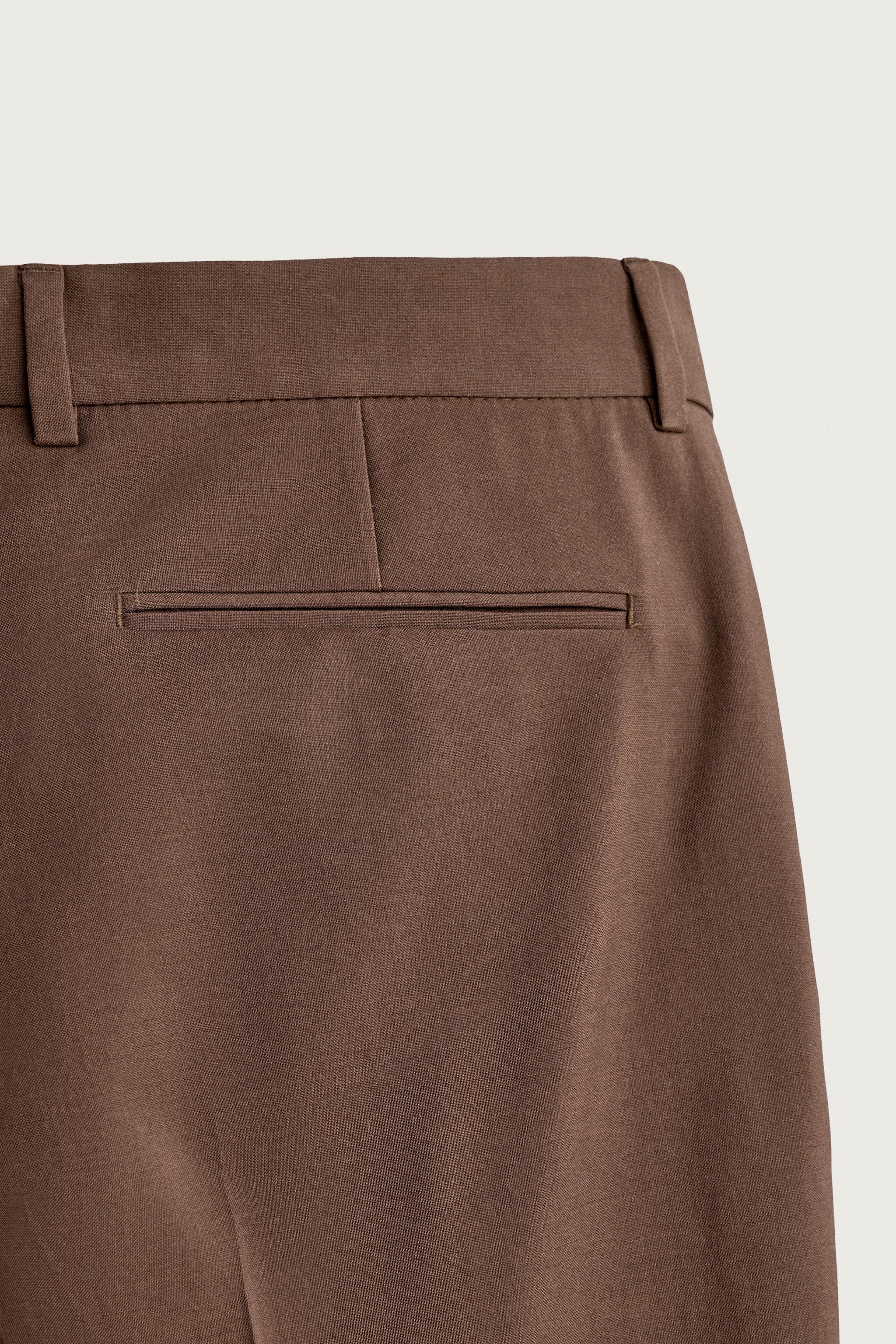 REGULAR FIT SUIT PANTS