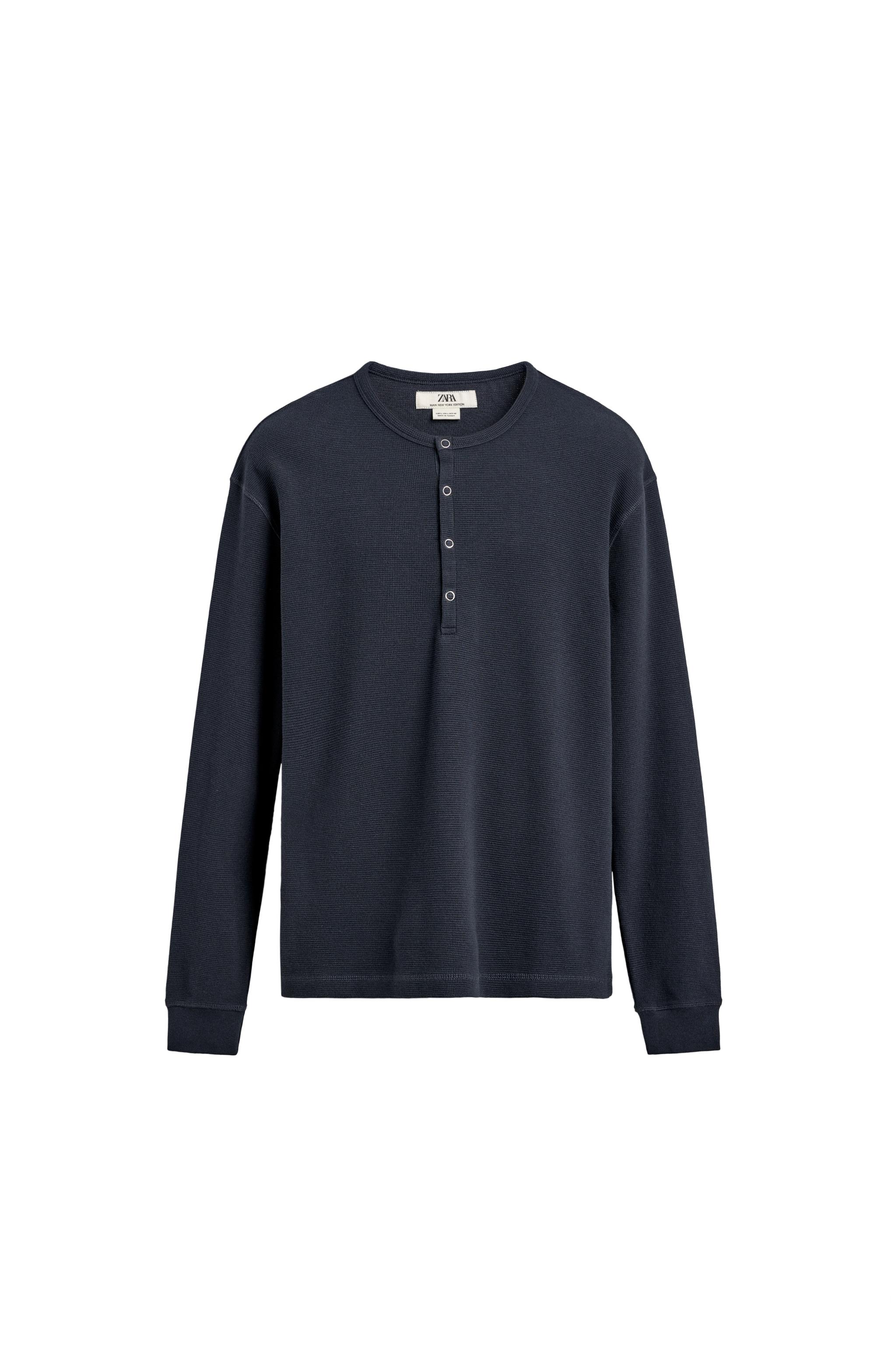 ヘンリーネックワッフルニットTシャツ リミテッドエディション