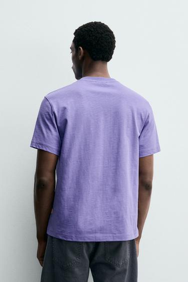 REGULAR FIT SLUB KNIT T-SHIRT - 683 by Zara - Image 2