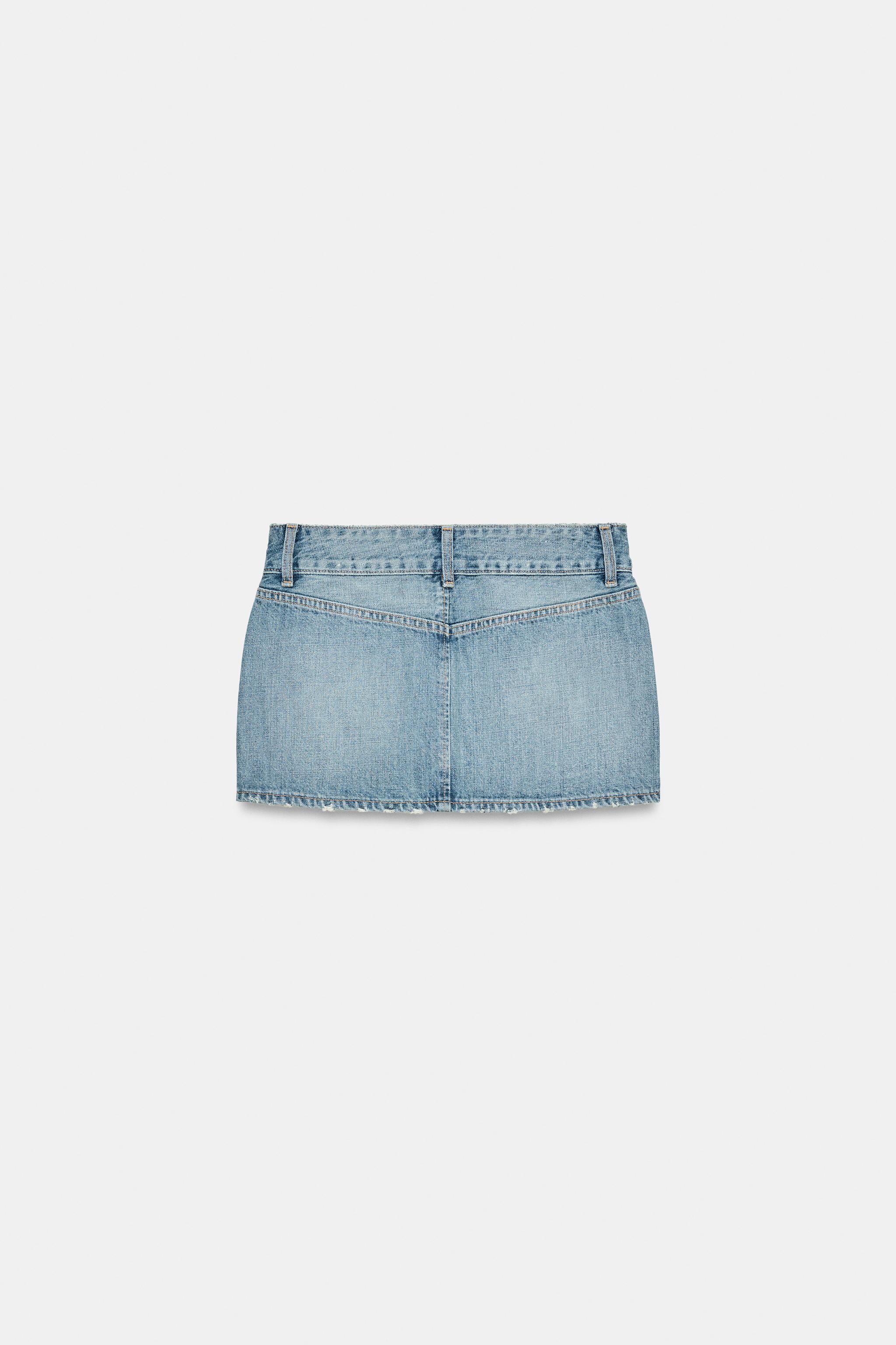 TRF DENIM MINI SKIRT