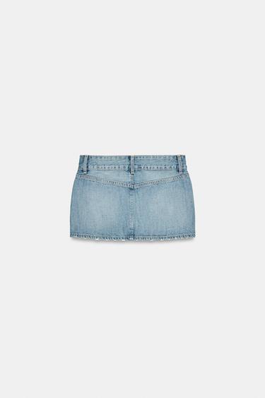 TRF DENIM MINI SKIRT - Light blue by Zara - Image 5