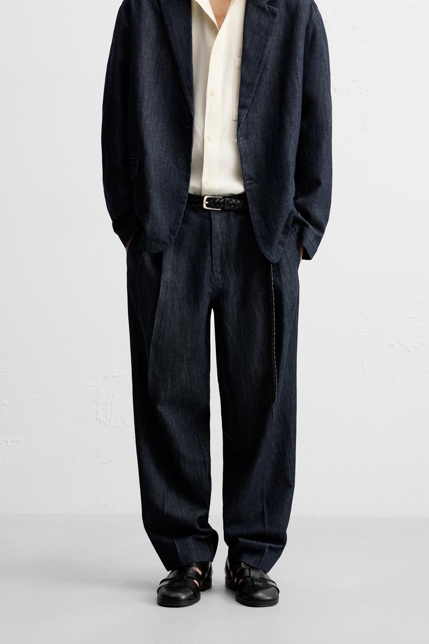 PANTALONI DENIM WIDE FIT CROPPED