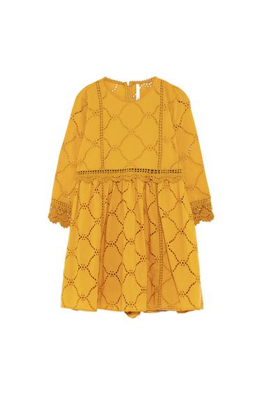 JUMPSUIT DRESS WITH SCHIFFLI EMBROIDERY