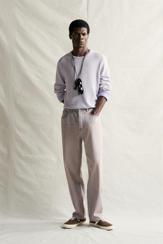 Zara RELAXED ANKLE FIT JEANS - Light blue - Image 0
