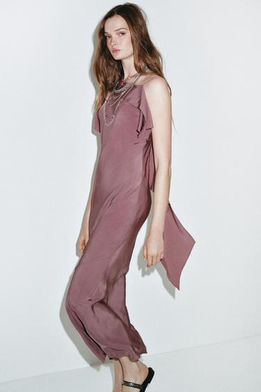 ZW COLLECTION MIDI DRESS - Mauve by Zara - Image 4