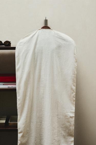 LARGE LINEN AND COTTON GARMENT BAG (PACK OF 2) — Light beige 1