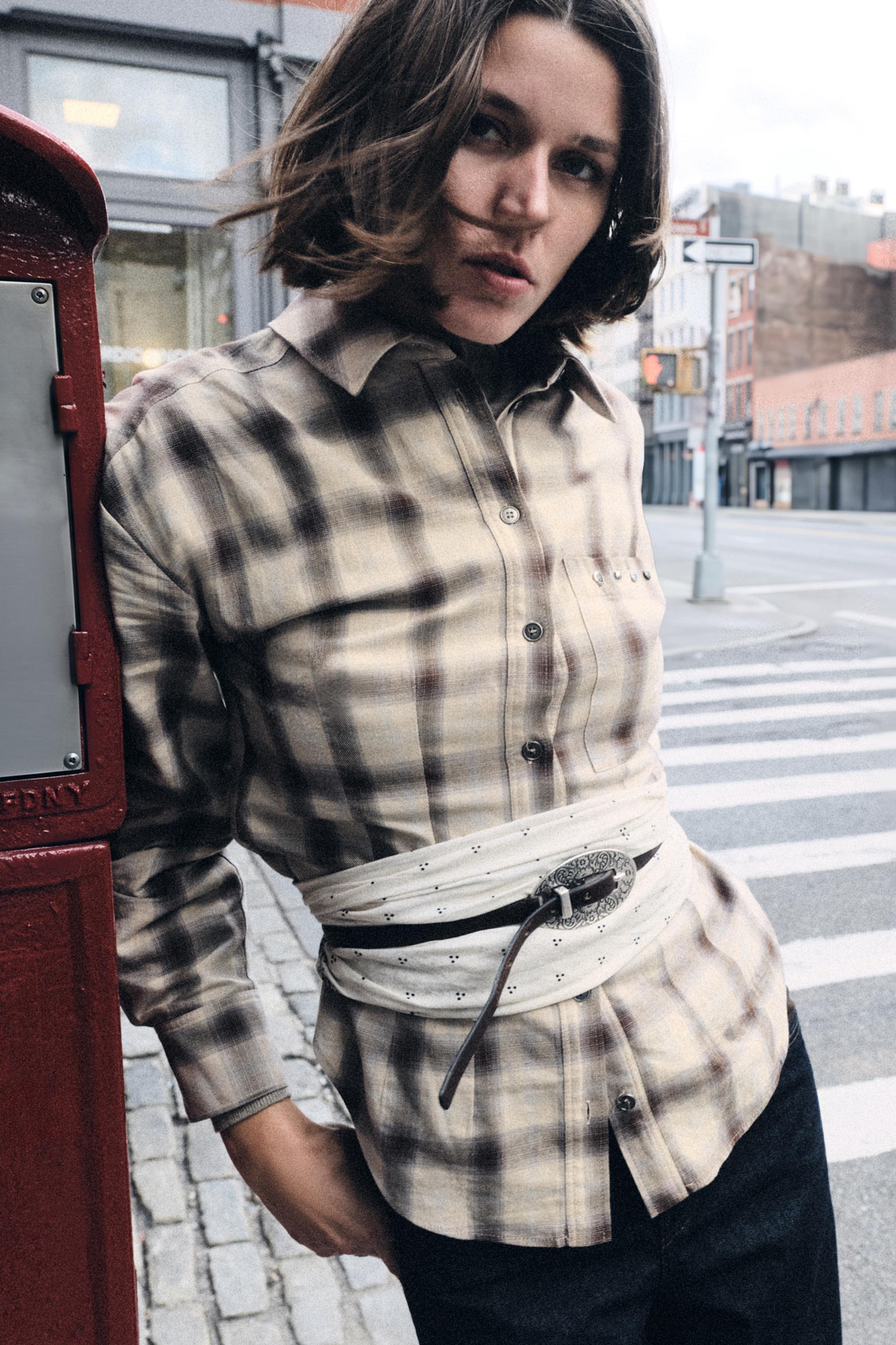 CHEMISE CARREAUX CLOUS