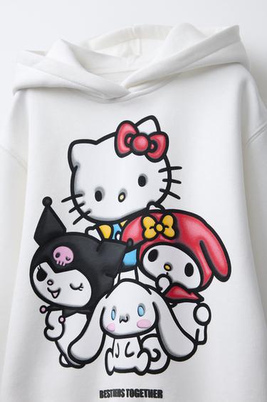 SWEAT À CAPUCHE HELLO KITTY AND FRIENDS © SANRIO - Blanc cassé de Zara - Image 2