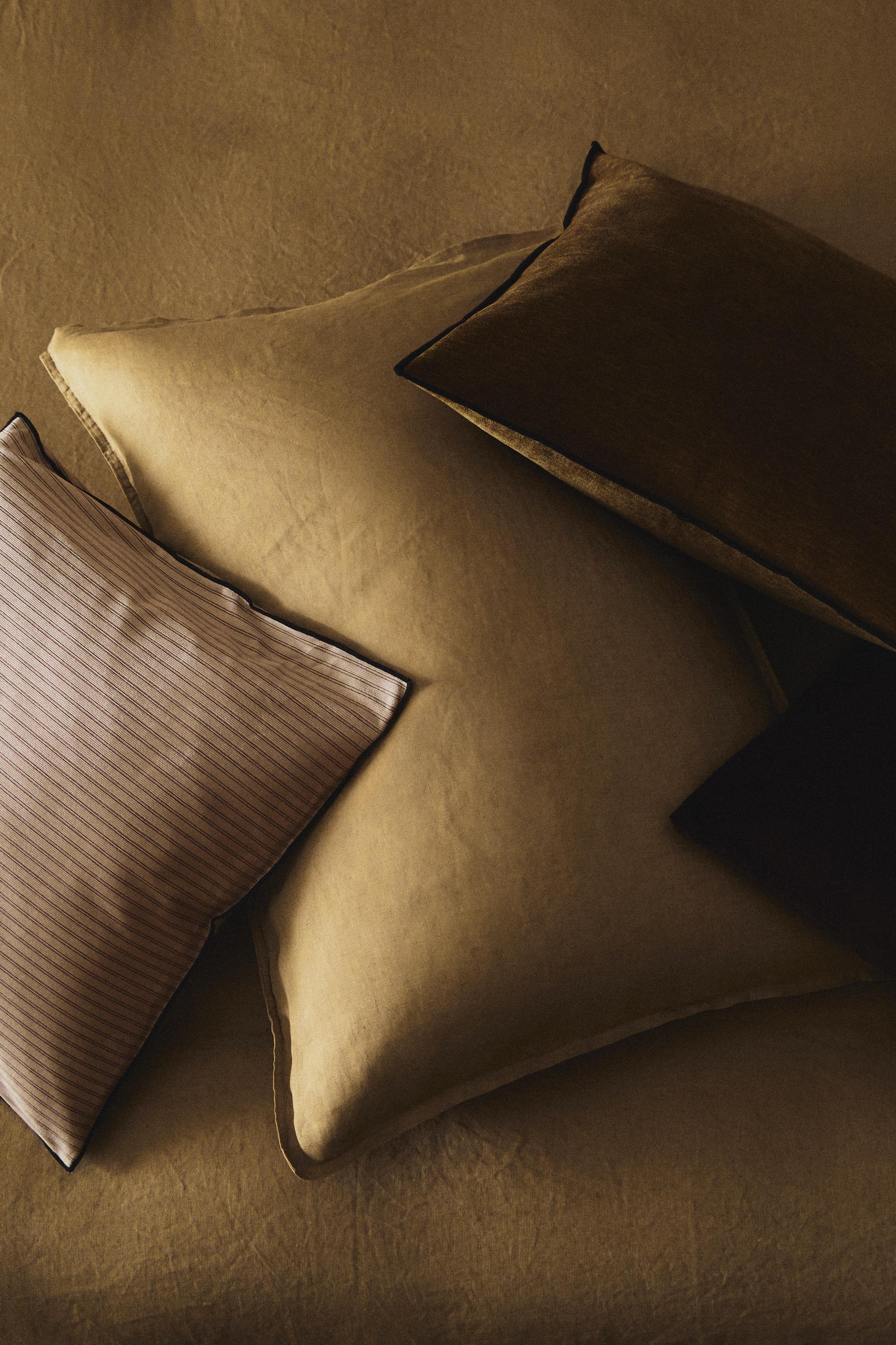 TAIE D'OREILLER LIN DÉLAVÉ (140 G/M²)