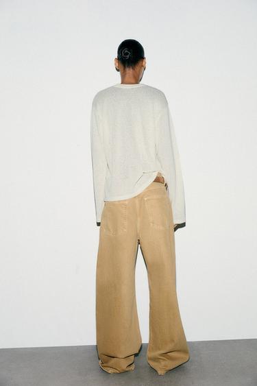 TOP EN MAILLE AJOURÉ - Blanc cassé de Zara - Image 4