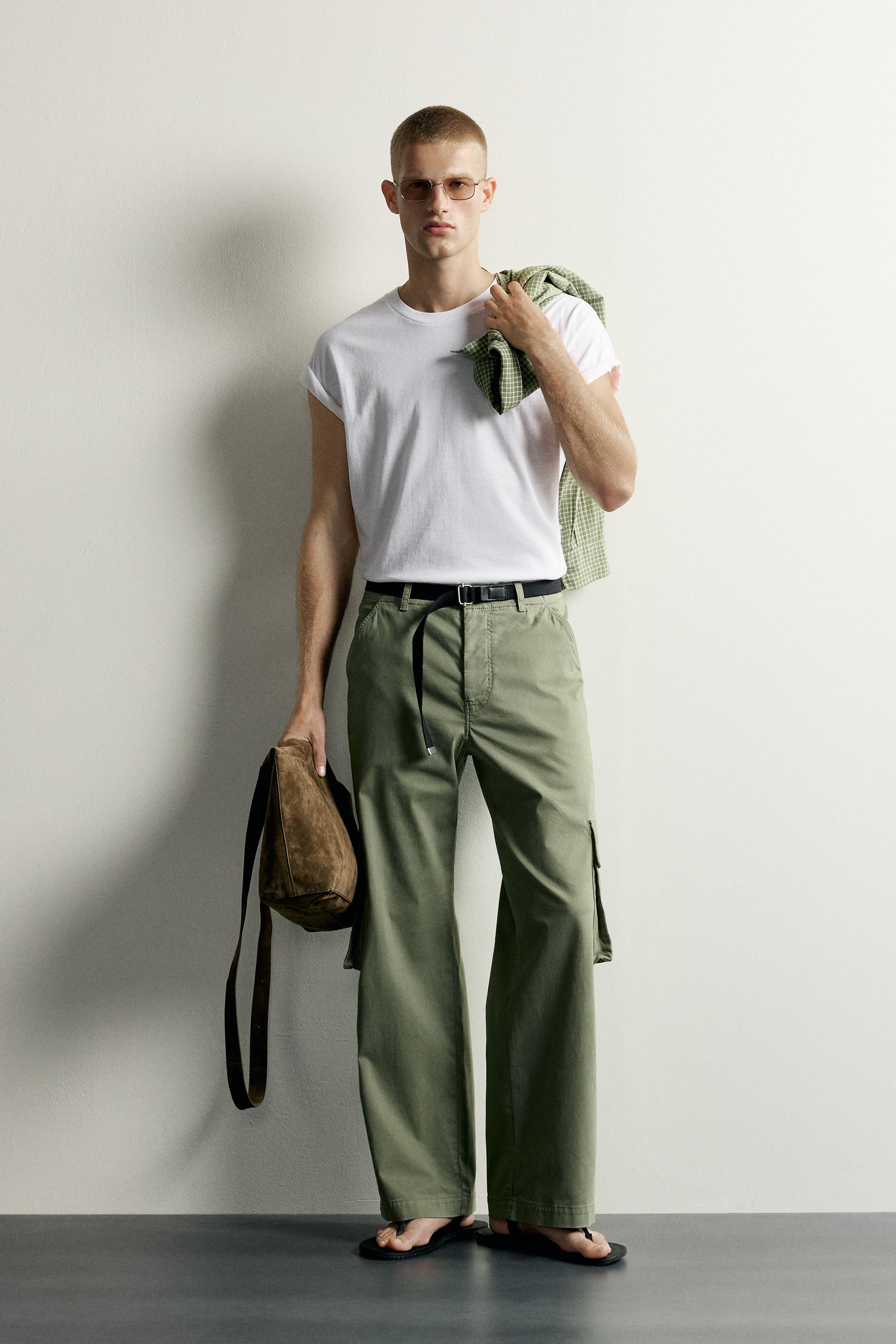Мужские брюки Zara RELAXED FIT CARGO PANTS