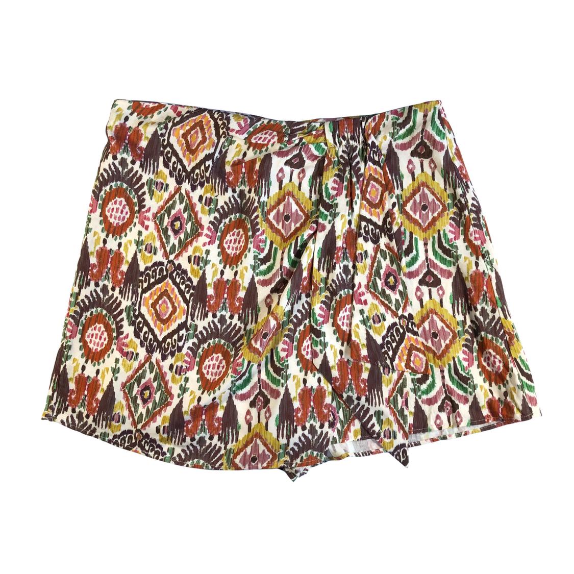 FALDA PANTALÓN ESTAMPADA NUDO