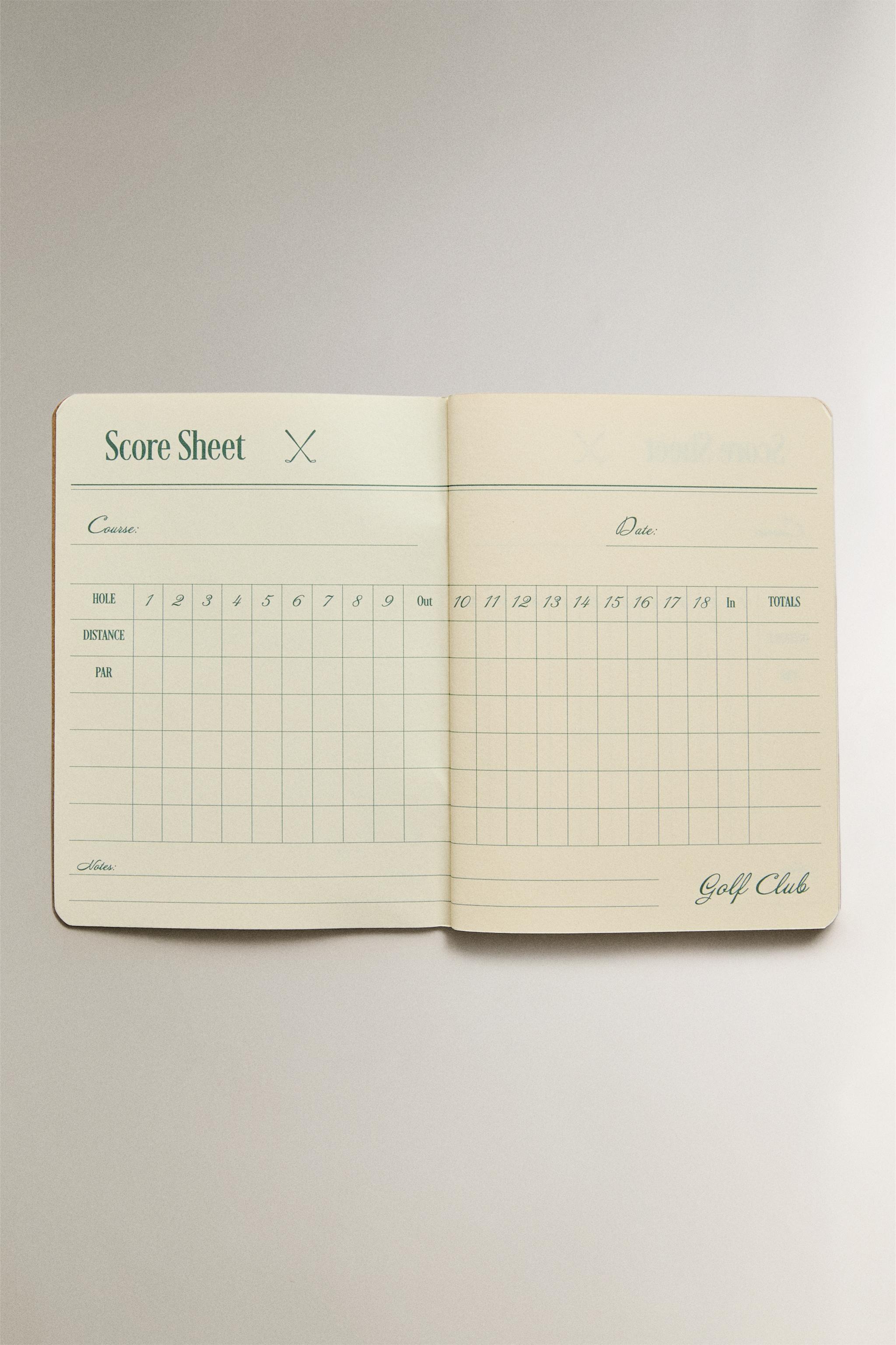 GOLF SCORE NOTEBOOK PACK (PACK OF 3)