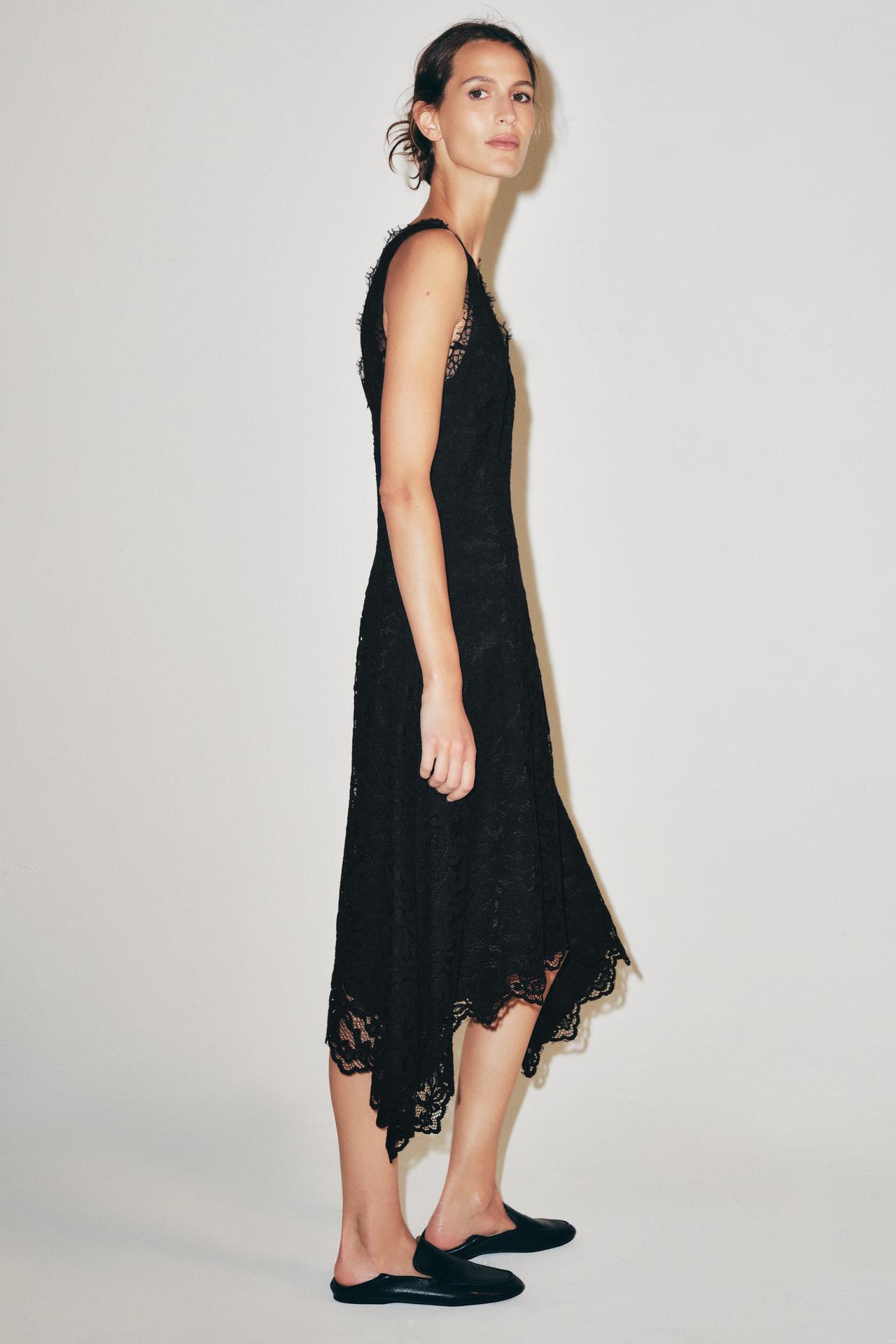 ZW COLLECTION LACE DRESS — Black