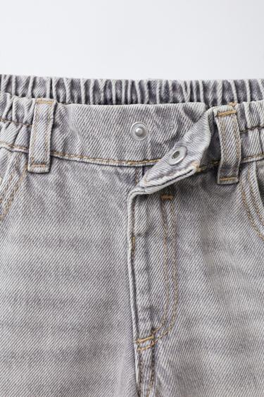 BAGGY JEANS - Pearl grey by Zara