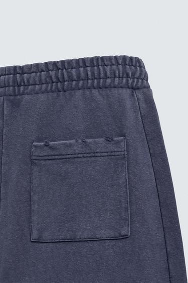 Wide-leg jogger trousers - Ink blue by Zara - Image 9