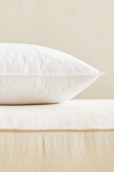 FEATHER CUSHION INSERT COTTON COVER - White by Zara - Image 8